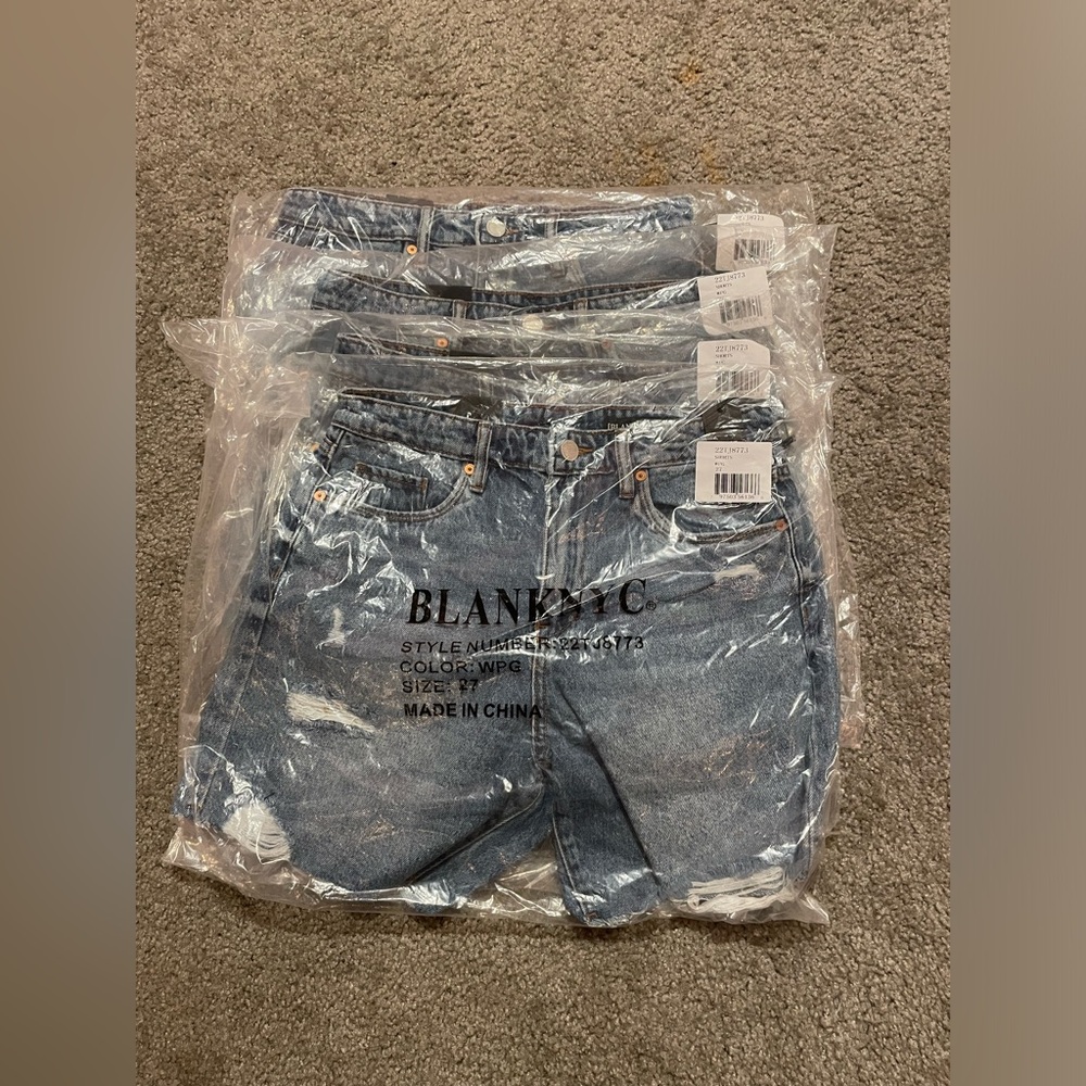 Denim shorts